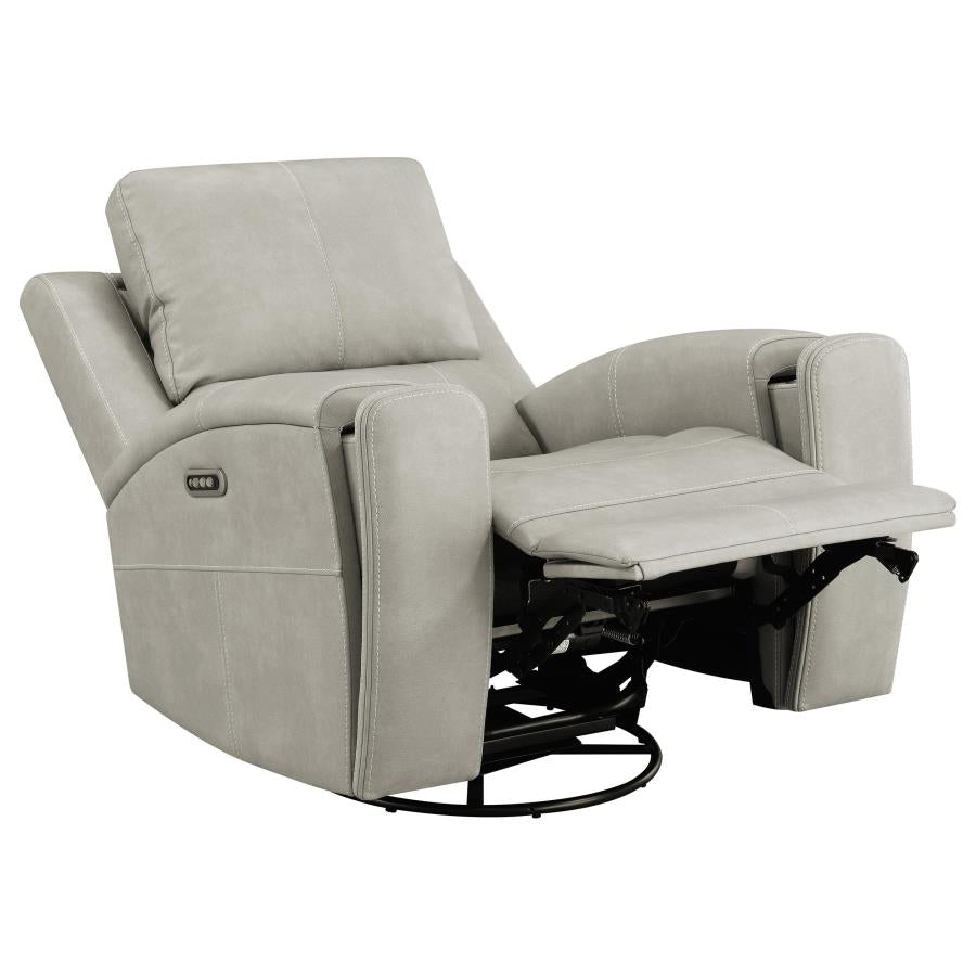 Brickston 3-piece Triple Power Reclining Sofa Set Mushroom