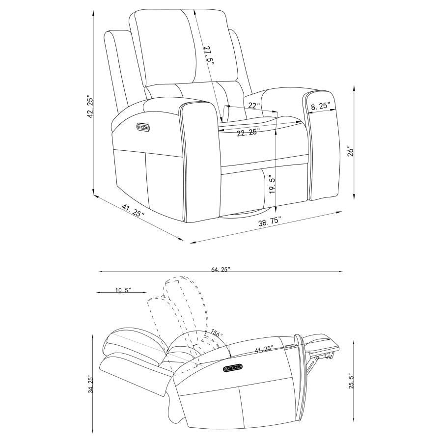 Brickston 3-piece Triple Power Reclining Sofa Set Mushroom