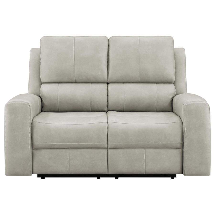 Brickston Triple Power Reclining Loveseat Mushroom