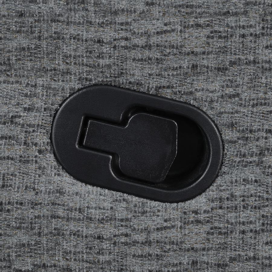 Bahrain Upholstered Glider Recliner Charcoal
