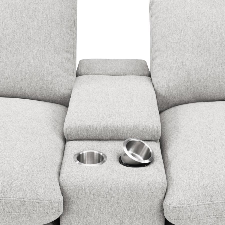 Collins 5-Piece Power Reclining Home Theater Seating Grey
