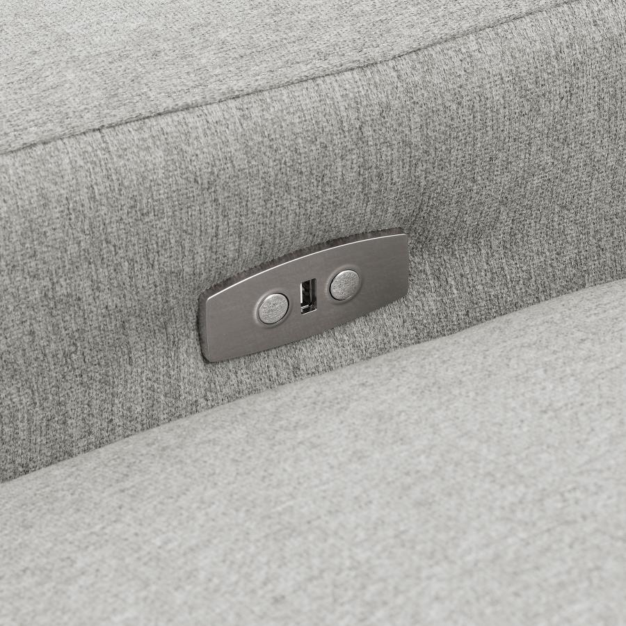 Collins Modular Power Loveseat Grey