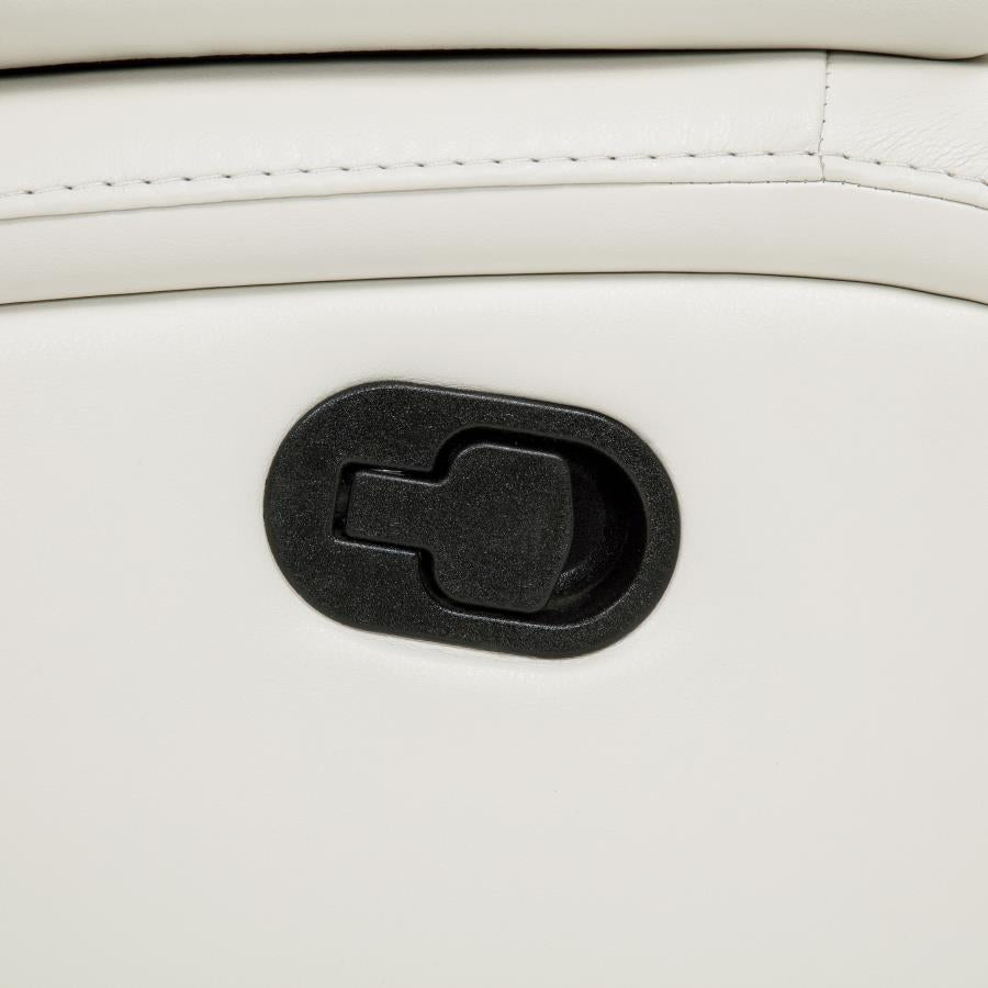 Camila Upholstered Glider Recliner Chair White