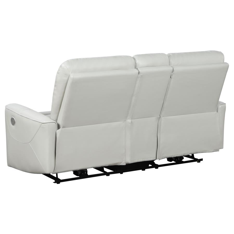 Greenfield Upholstered Power Reclining Loveseat Dove Grey