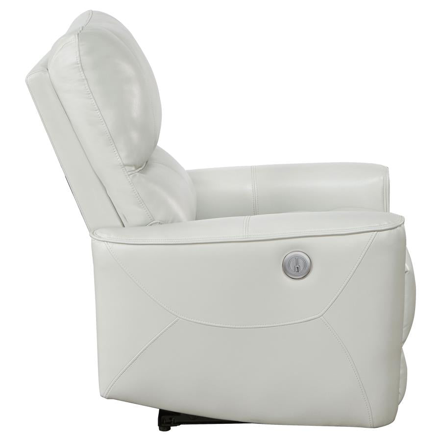 Greenfield Upholstered Power Recliner Chair Dove Grey