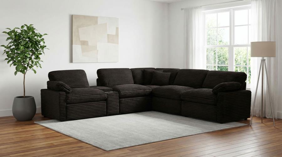 Collins Modular LAF Power Recliner Chocolate Brown