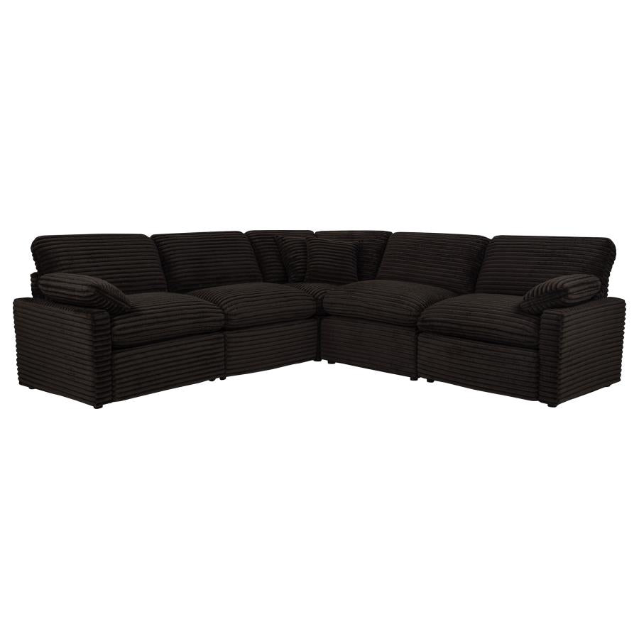 Collins 5-piece Modular Power Reclining Sectional Chocolate Brown