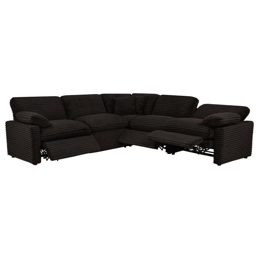 Collins 5-piece Modular Power Reclining Sectional Chocolate Brown