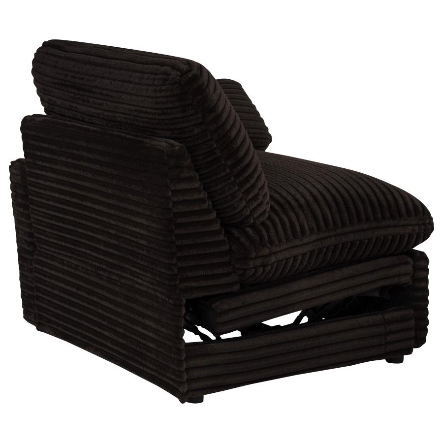 Collins Modular Power Loveseat Chocolate Brown