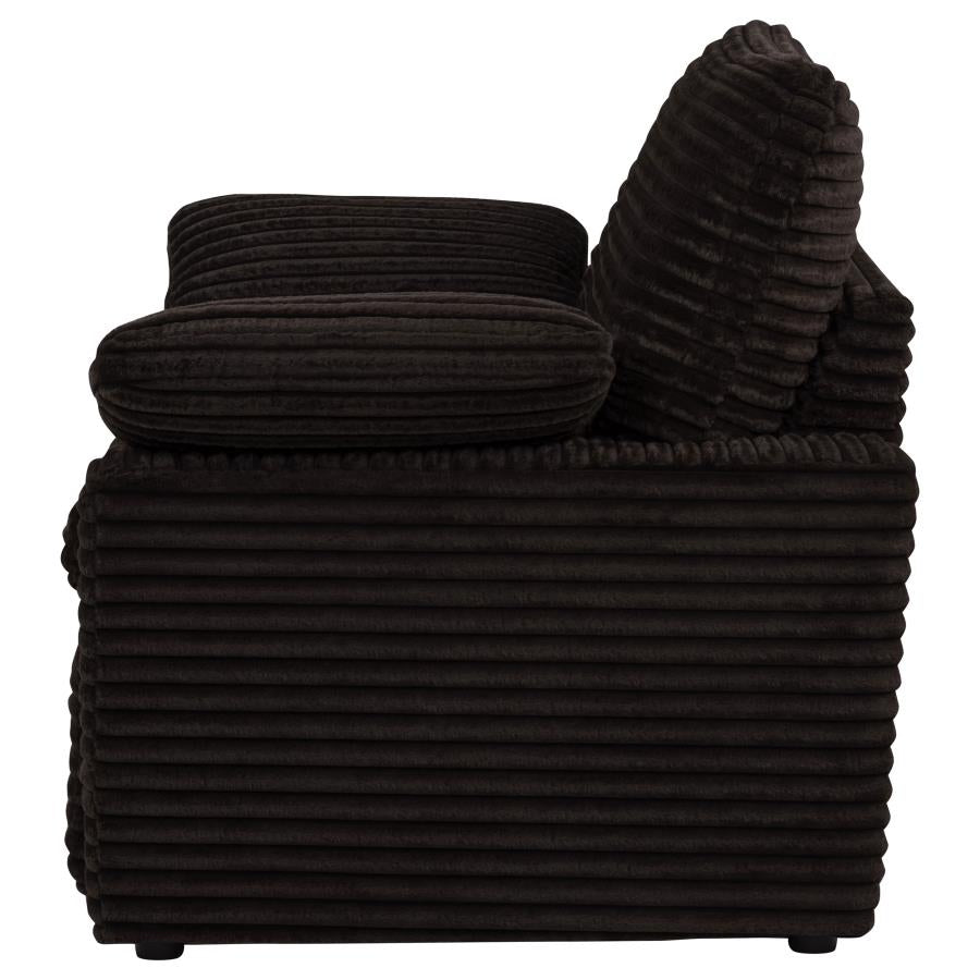 Collins Upholstered Power Recliner Chair Chocolate Brown