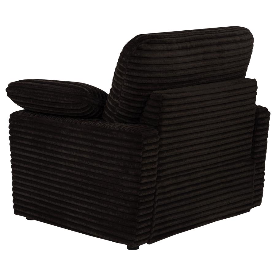 Collins Upholstered Power Recliner Chair Chocolate Brown