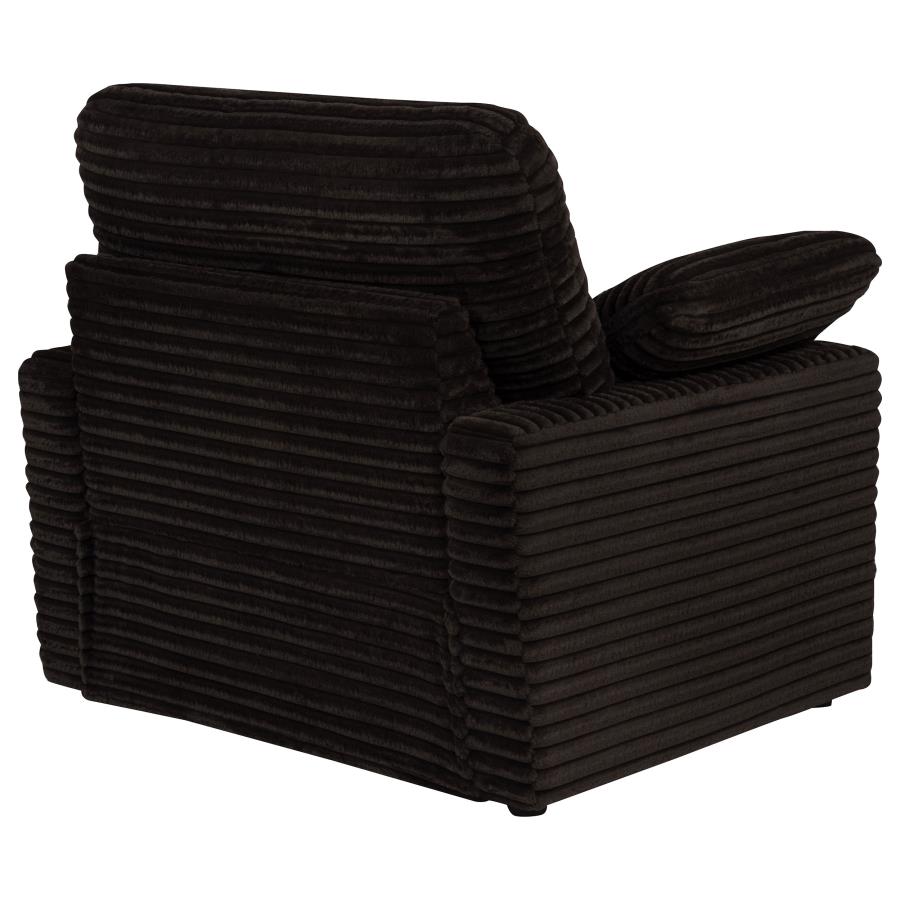 Collins Upholstered Power Recliner Chair Chocolate Brown