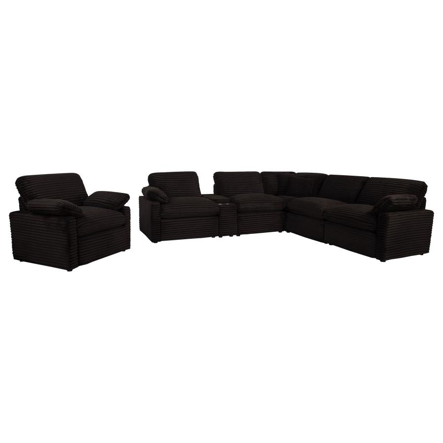 Collins Upholstered Power Recliner Chair Chocolate Brown