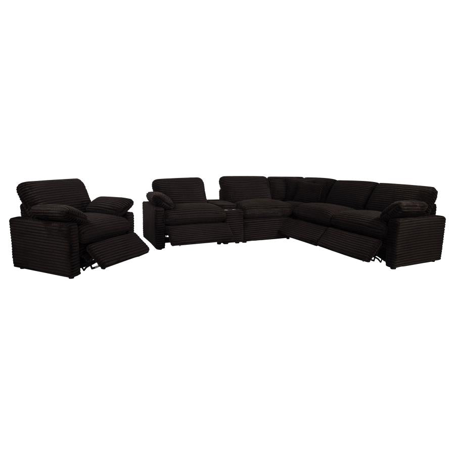 Collins Upholstered Power Recliner Chair Chocolate Brown