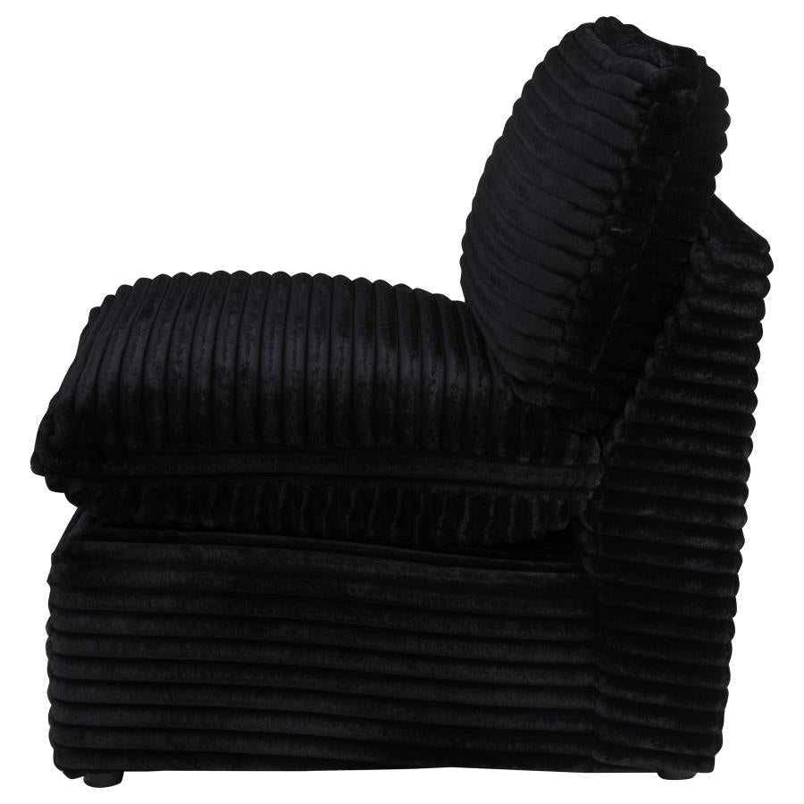 Collins Modular Armless Chair Black