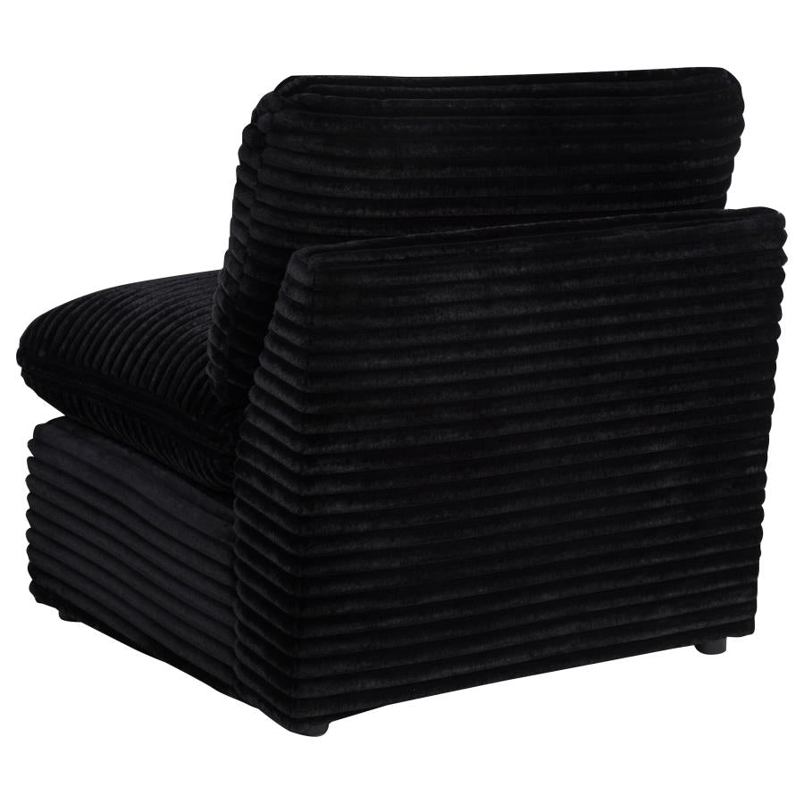Collins Modular Armless Chair Black