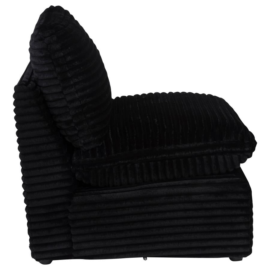 Collins Modular Armless Chair Black