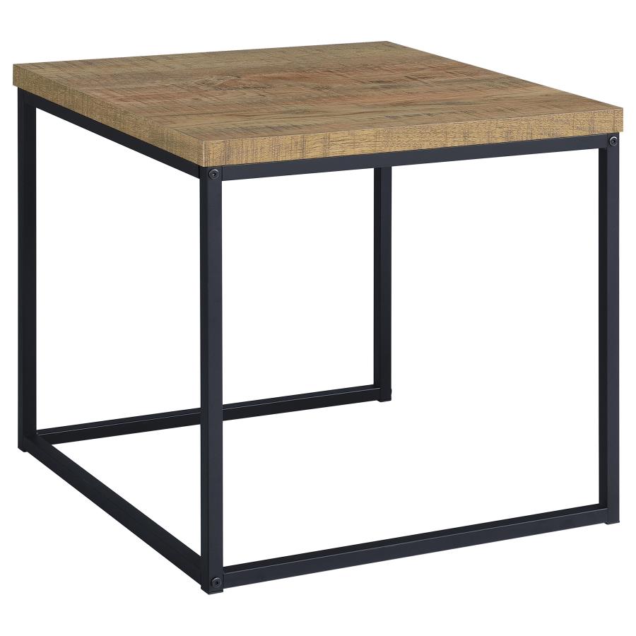 Straden 3-piece Engineered Wood Coffee Table Set Mango and Black
