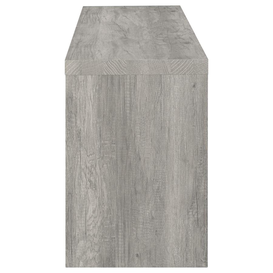 Burke 3-piece 59-inch TV Entertainment Center Grey Driftwood