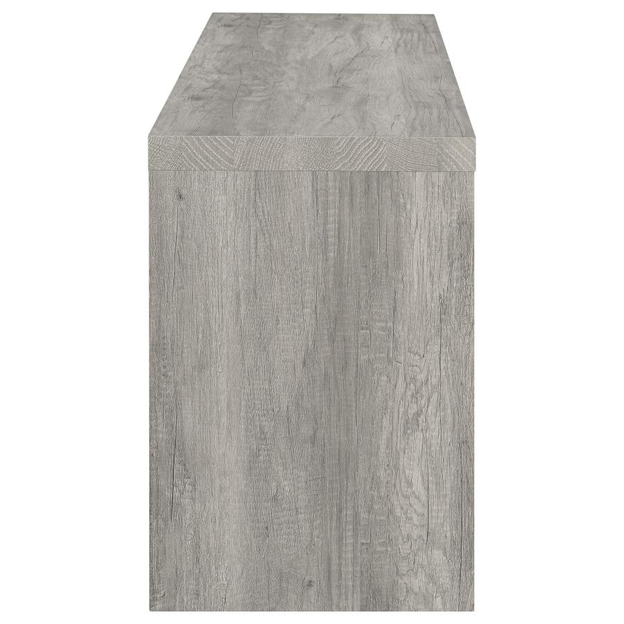 Burke 3-piece 59-inch TV Entertainment Center Grey Driftwood