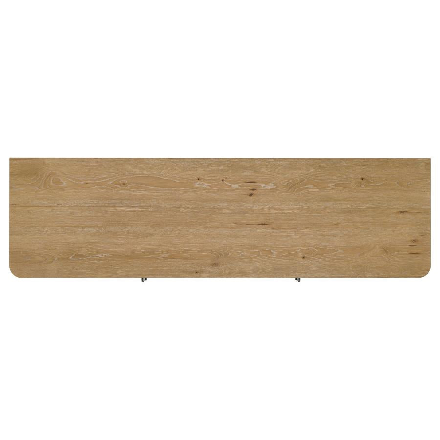 Rowe 65-inch 2-door Wood TV Stand Media Console Light Oak