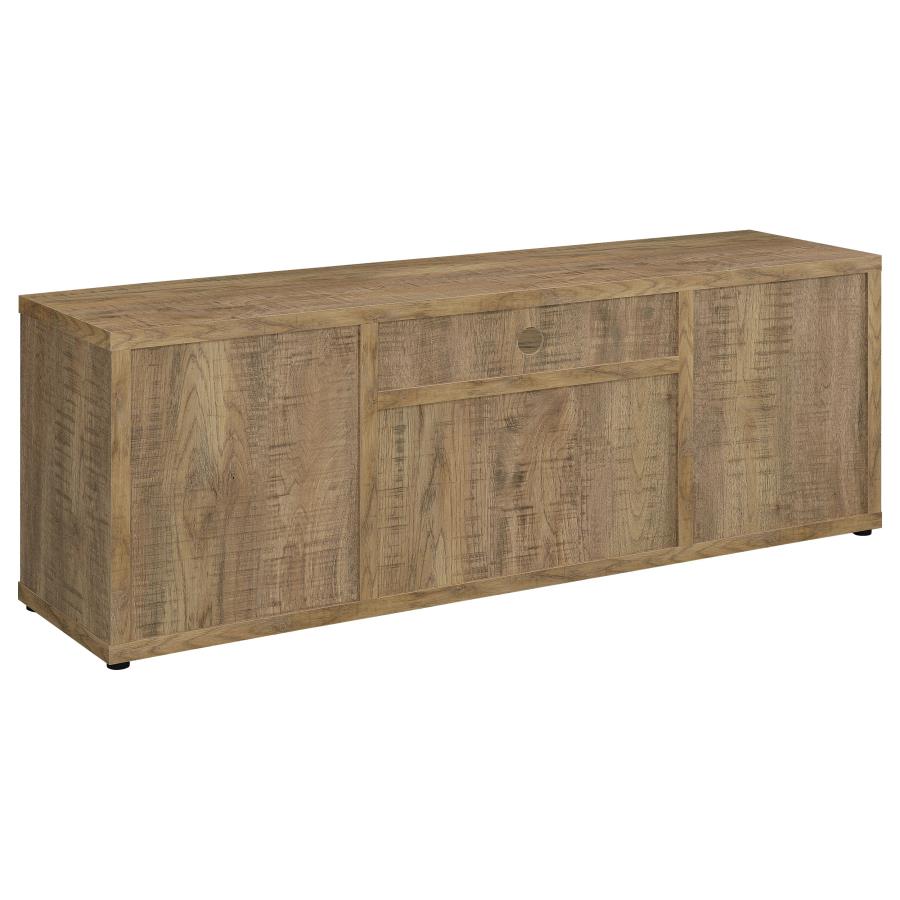 Tabby TV Stand for TVs up to 65 Inches with 4-Door Storage in Mango