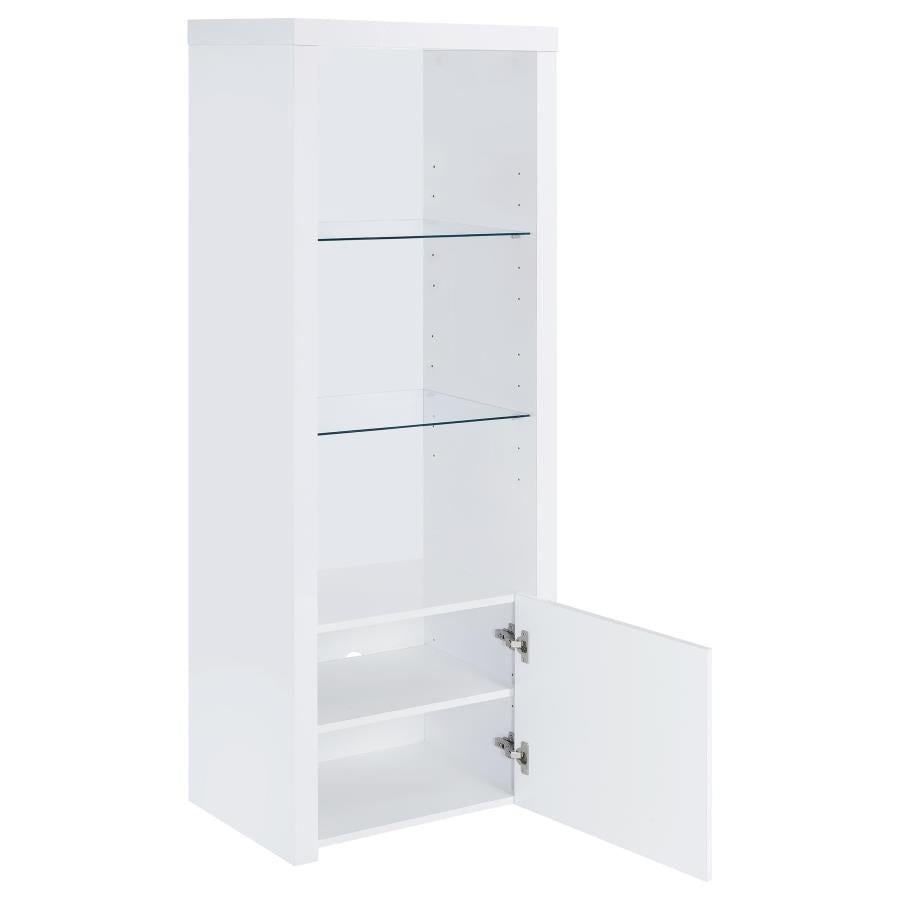 Jude 3-piece 71-inch TV Entertainment Center White High Gloss