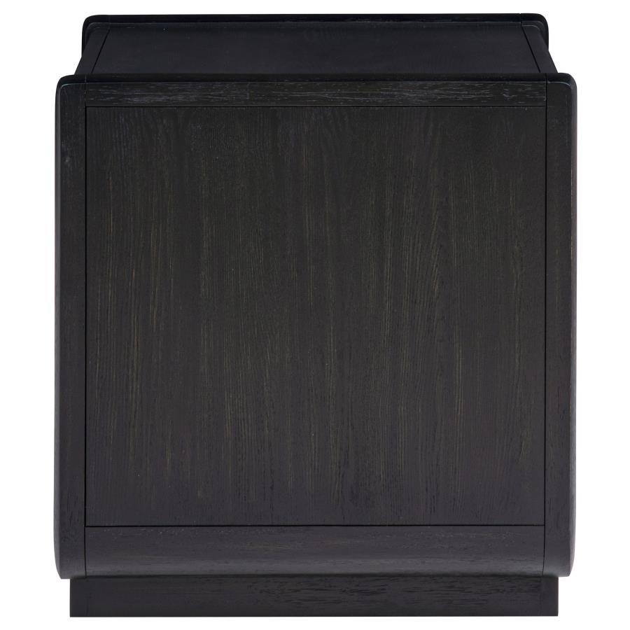 Leandro 2-piece Wood Coffee and End Table Set Burnished Black