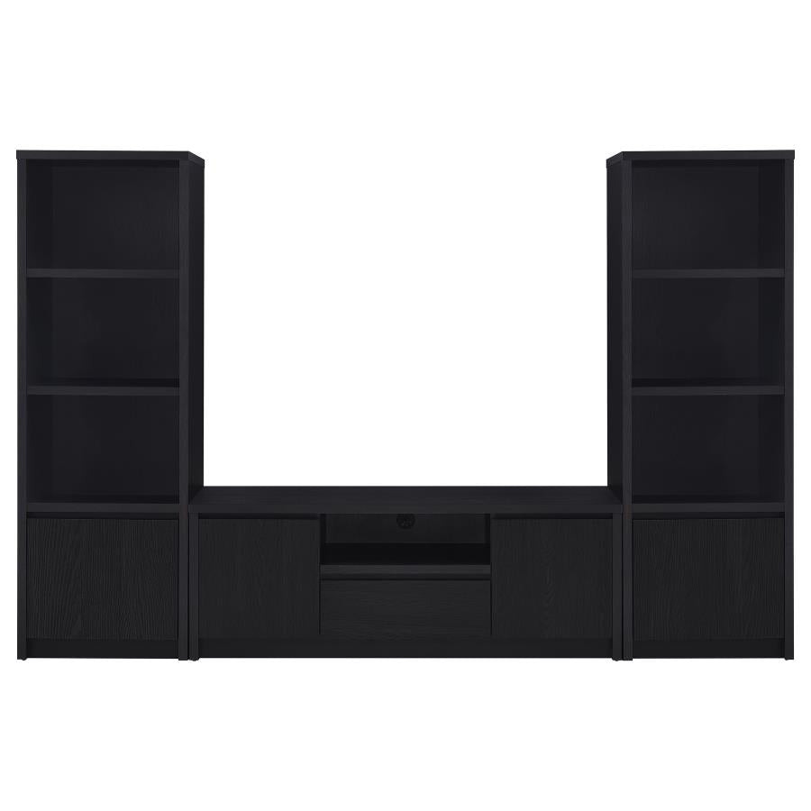 Winfield 60-inch 2-door TV Stand Media Console Black