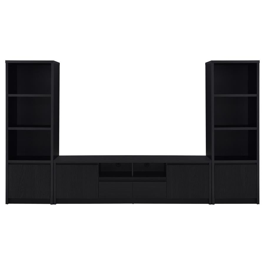 Winfield 78-inch 2-door TV Stand Media Console Black