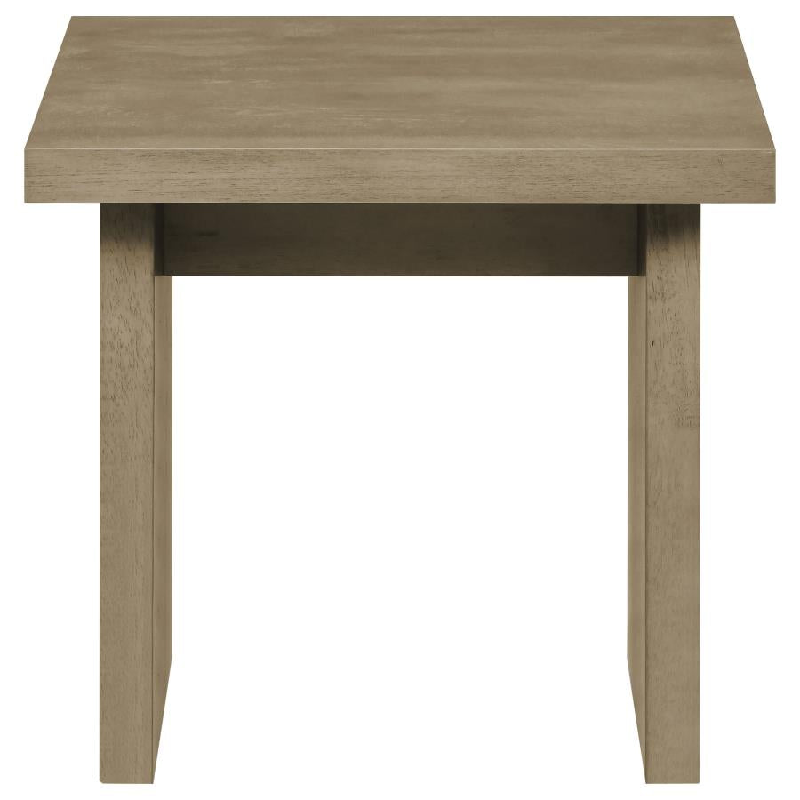 Decker 2-piece Coffee and End Table Set Natural Oak
