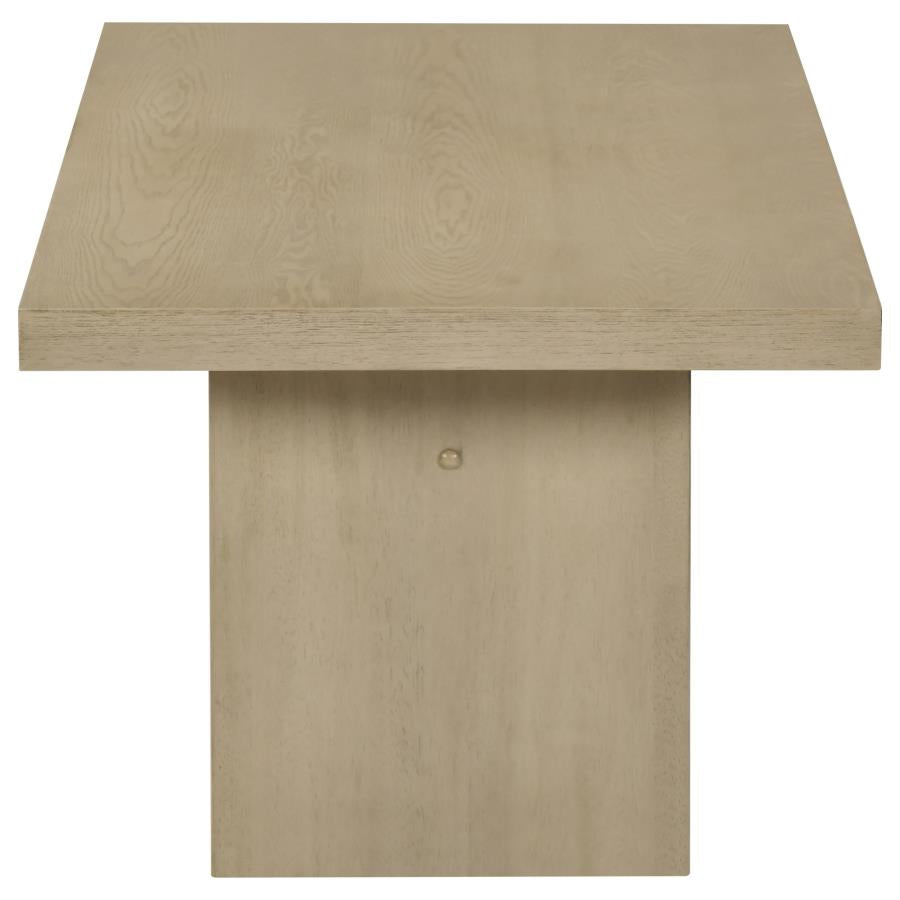 Decker 2-piece Coffee and End Table Set Natural Oak