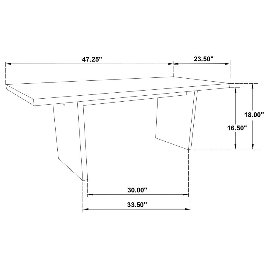 Decker 2-piece Coffee and End Table Set Black