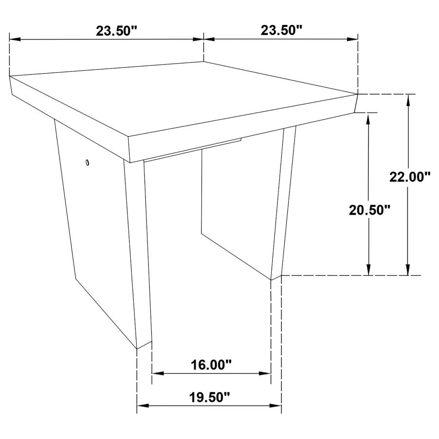 Decker 3-piece Coffee and End Table Set Black