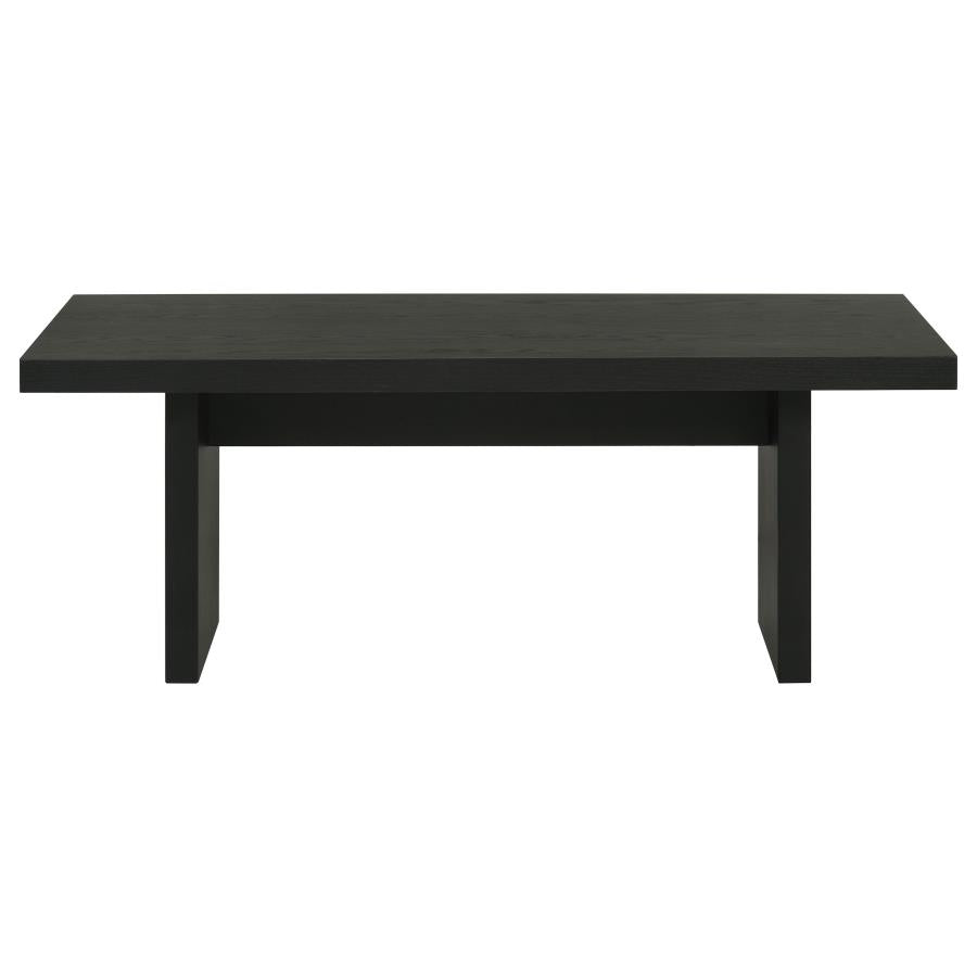 Decker 47-Inch Rectangular Cocktail Coffee Table Black