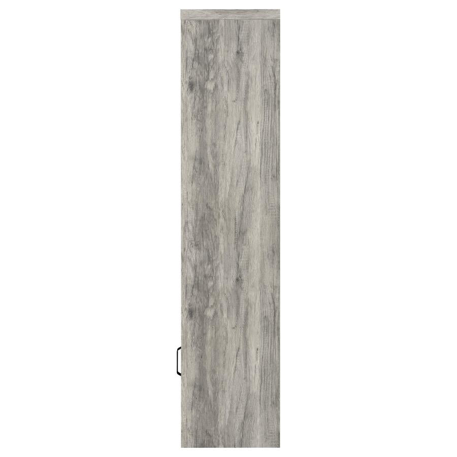 Burke 4-shelf Engineered Wood Media Tower Grey Driftwood