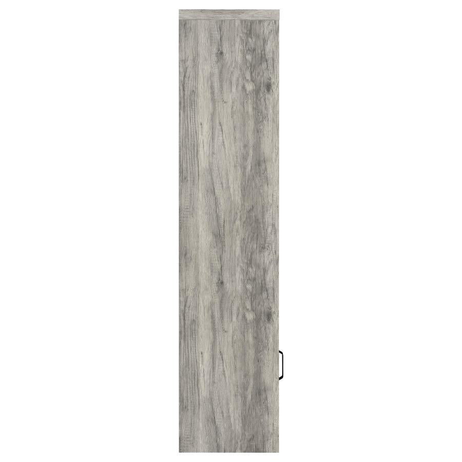 Burke 4-shelf Engineered Wood Media Tower Grey Driftwood