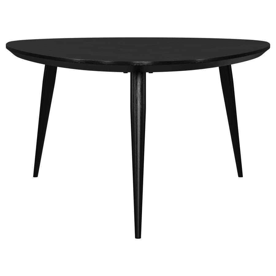 Odessa 3-piece Triangular Coffee and End Table Set Black