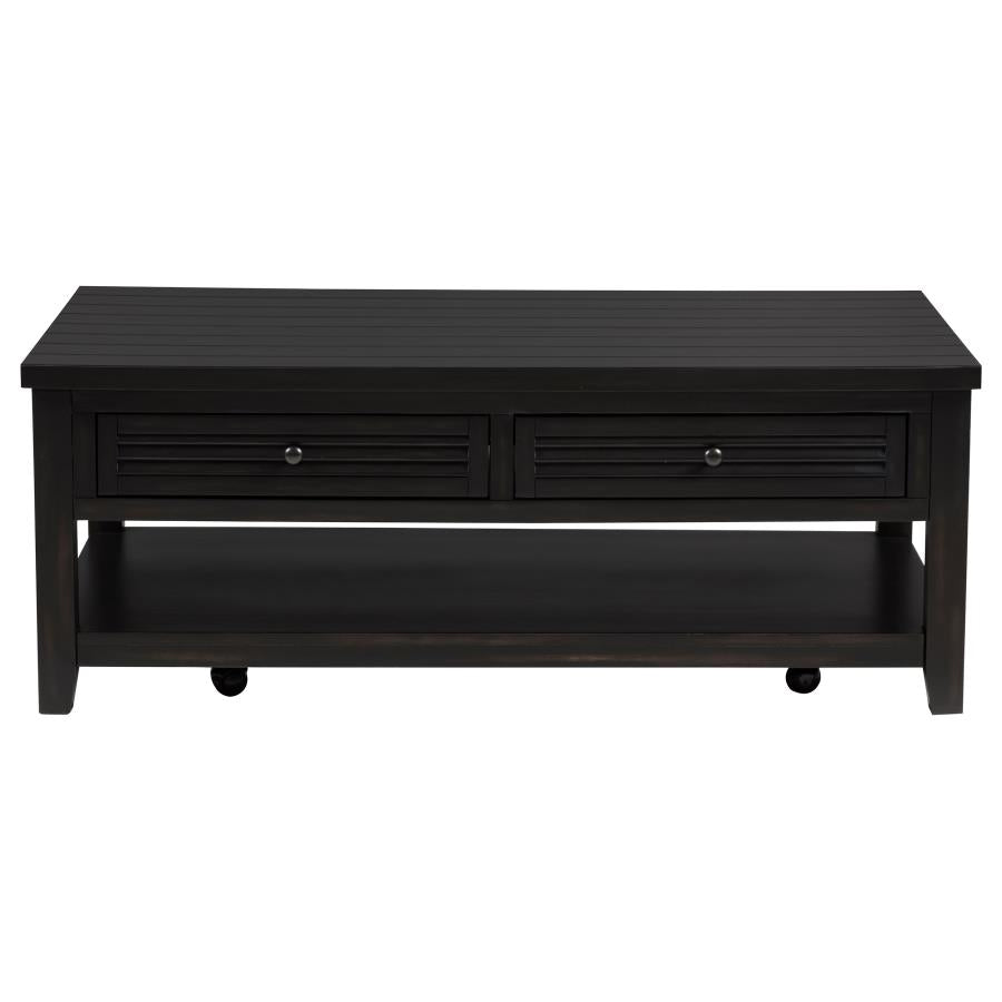 Concord 2-piece Coffee and End Table Set Distressed Java