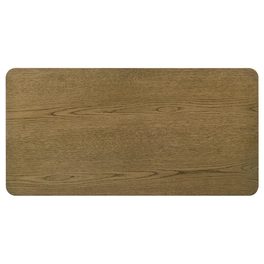Castlewood Engineered Wood Cocktail Coffee Table Brown Oak