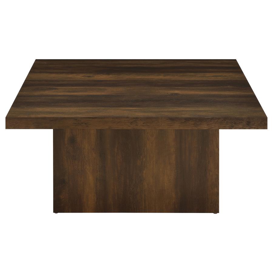 Devar Square Engineered Wood Cocktail Coffee Table Dark Pine