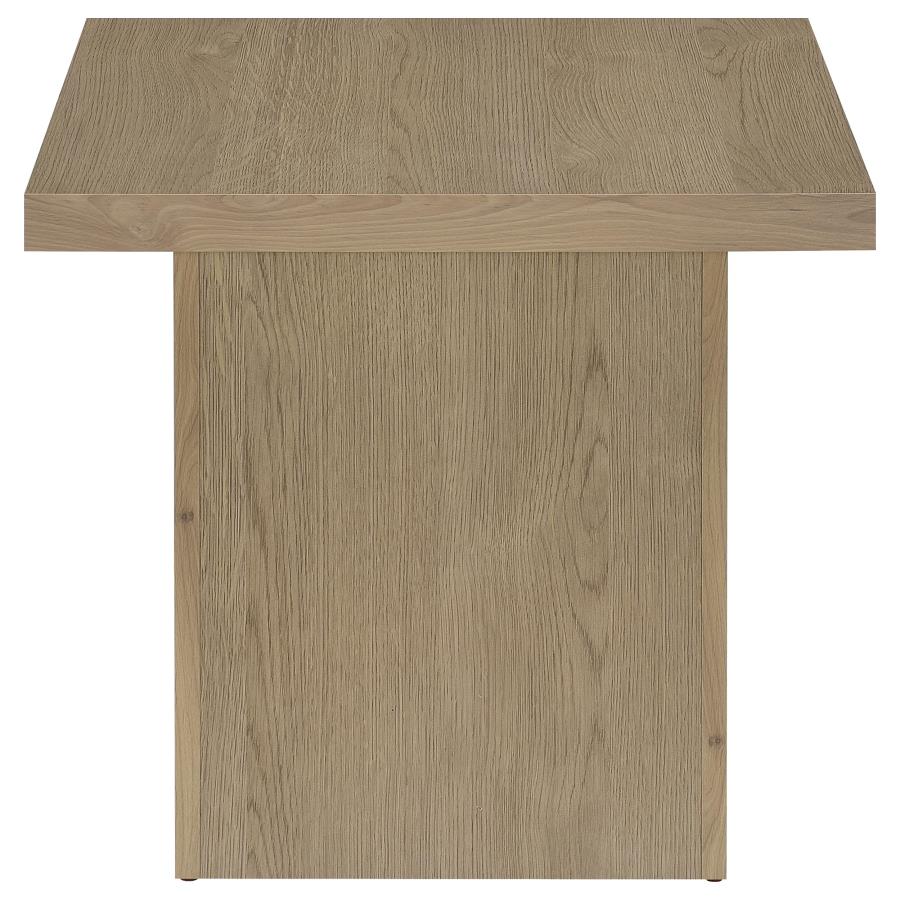 Devar Square Engineered Wood Side End Table Latte