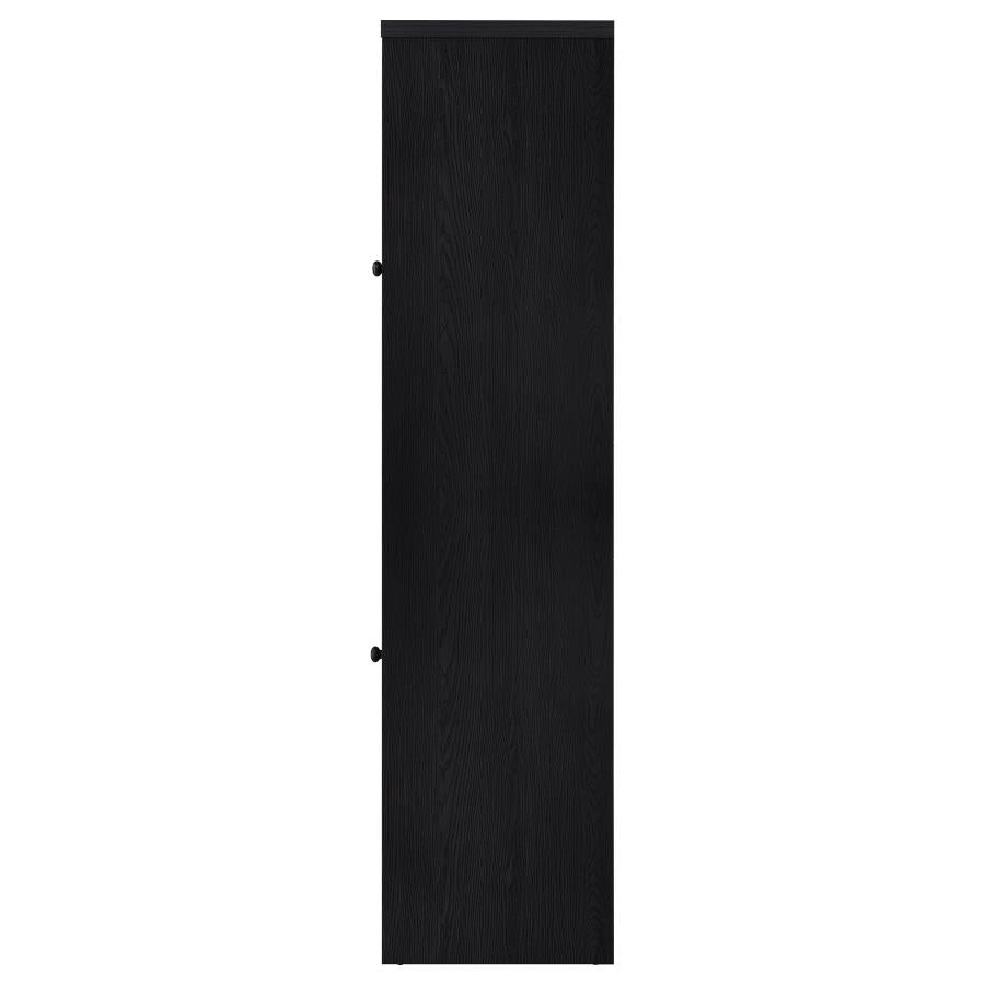Denison 3-piece Entertainment Center 79-inch TV Stand Black