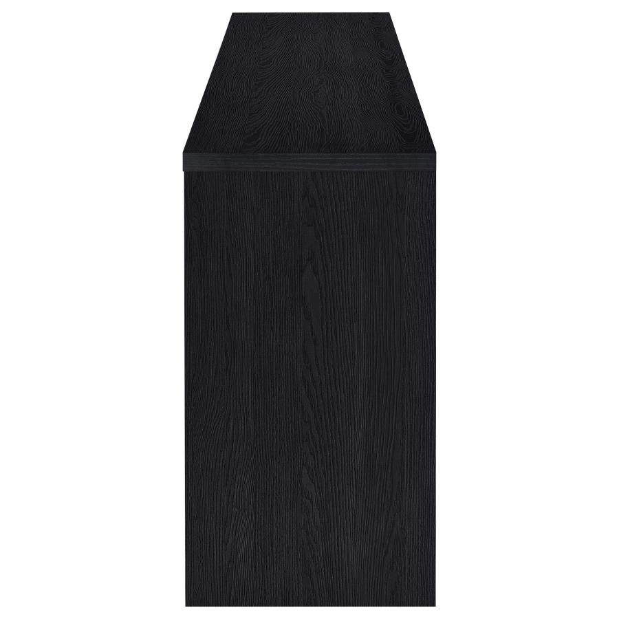 Denison 79-inch 4-door TV Stand Media Console Black