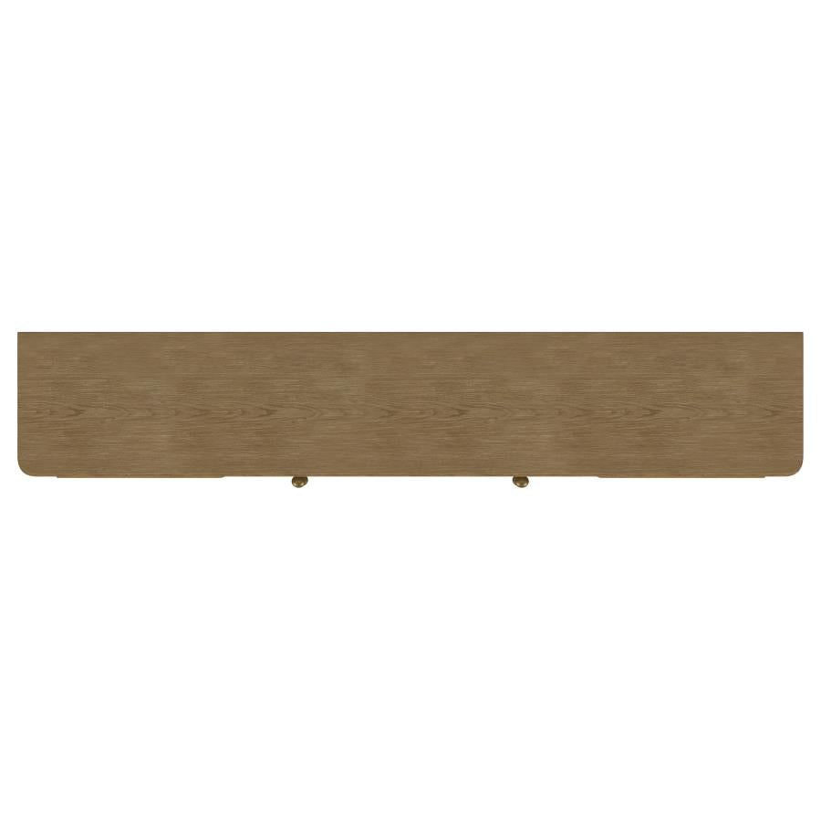 Arini Rattan Cane 2-door TV Stand Media Console Sand Wash