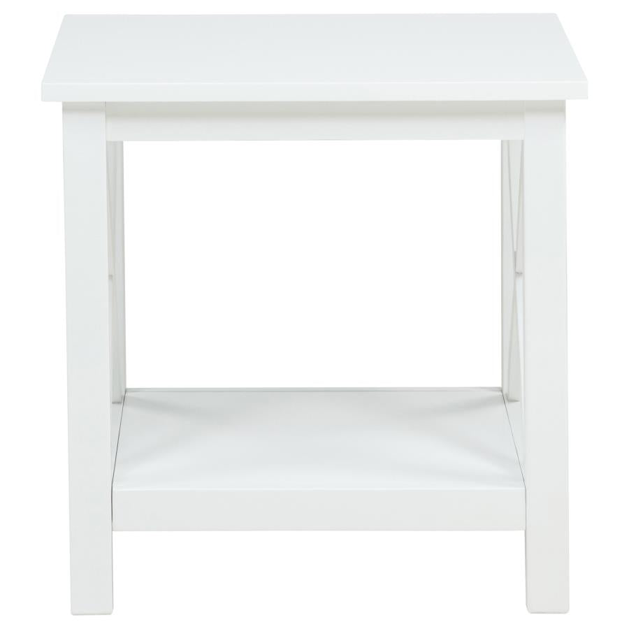 Skyview 3-piece Rectangular Lift Top Coffee Table Set White
