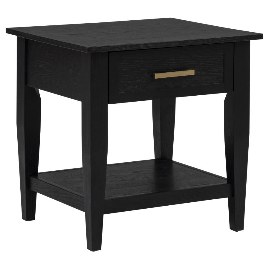 Lindenton 3-piece Wood Lift-Top Coffee and End Table Set Black