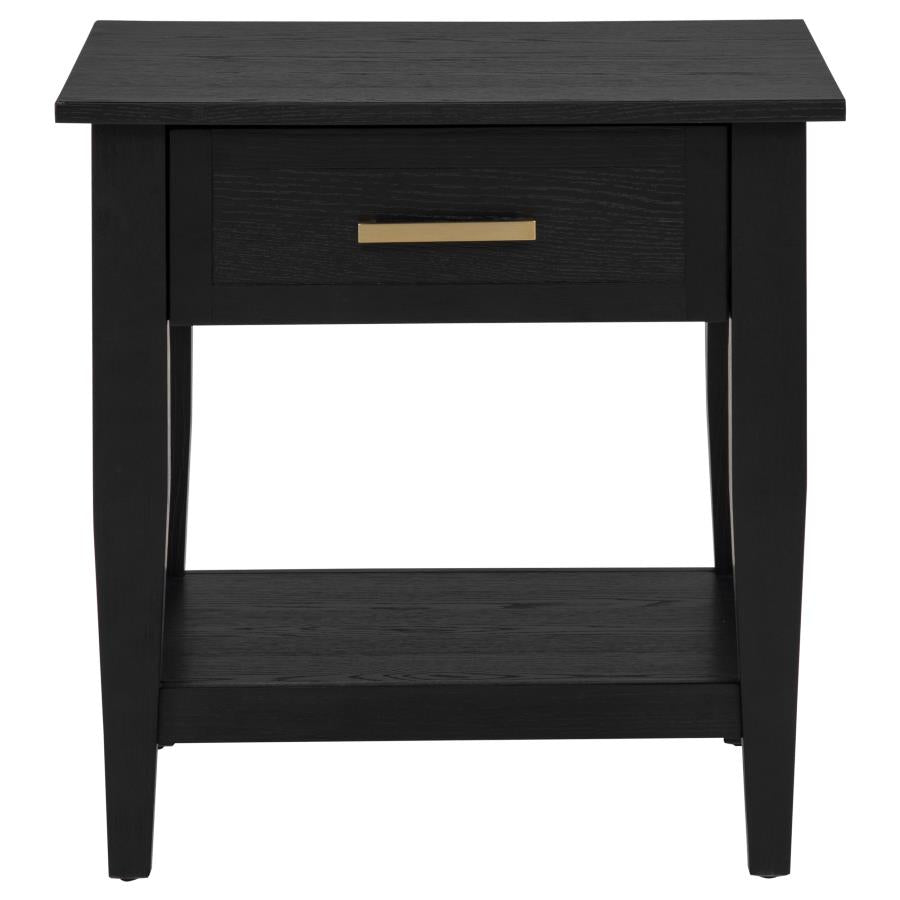 Lindenton 3-piece Wood Lift-Top Coffee and End Table Set Black
