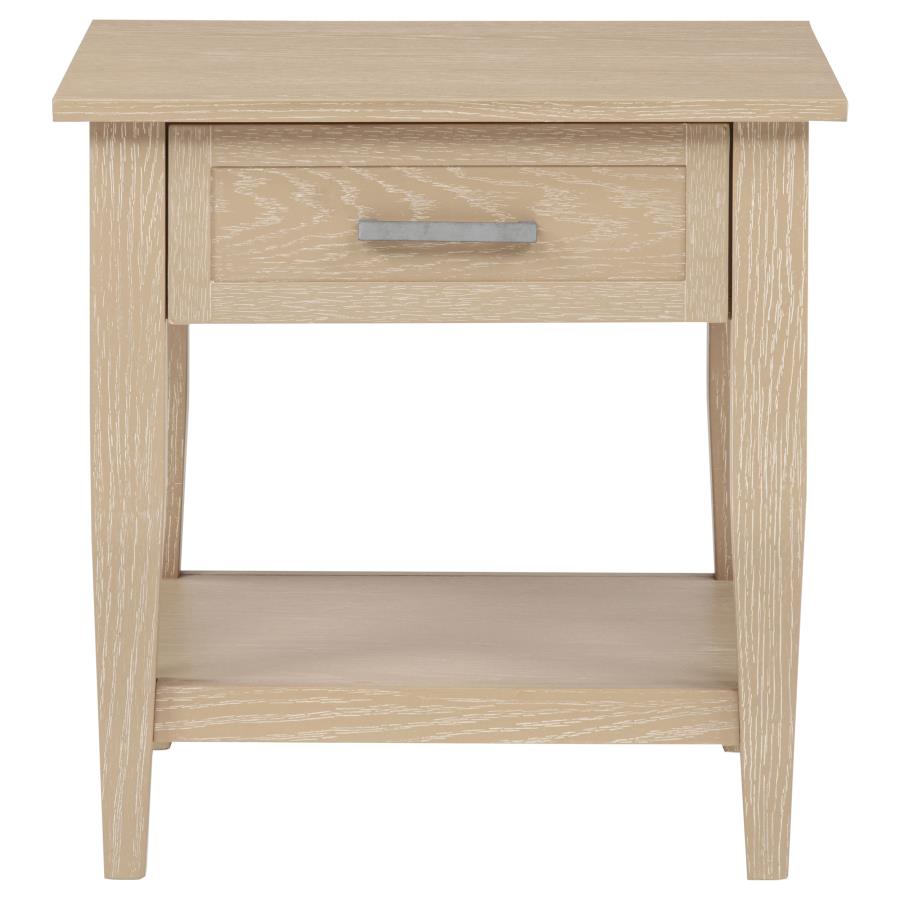 Lindenton 1-drawer Wood Occasional Side End Table Blonde
