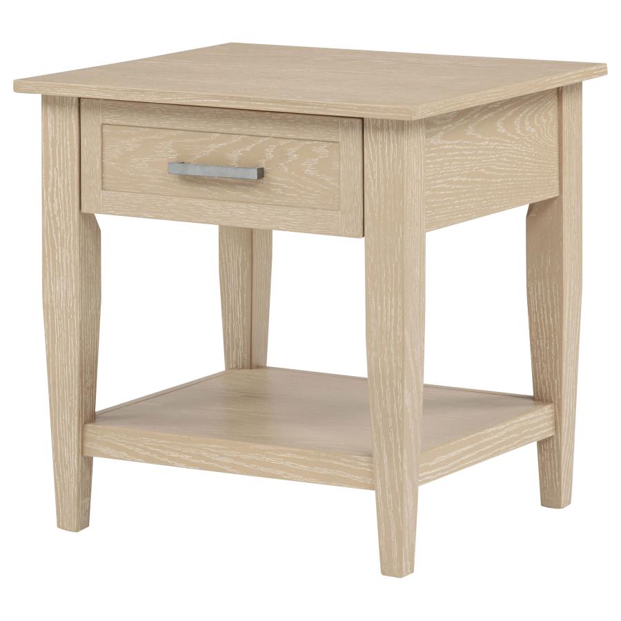 Lindenton 1-drawer Wood Occasional Side End Table Blonde